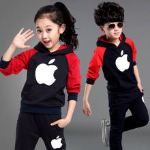 Children's Suits Spring Autumn Wear Boys and Girls Long Sleeved Tops + Trousers Kids 2 Suits Big Children Sport Sets 3-12 Ages 2024 - buy cheap