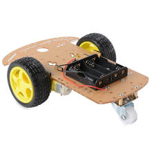 Nuevo Kit de Chasis de coche Robot inteligente de Motor, codificador de velocidad, caja de batería 2WD para Arduino 2024 - compra barato