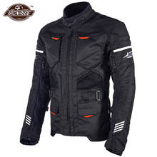 Jaqueta de motocicleta à prova d'água, roupa protetora masculina para motocross, corrida de moto 2024 - compre barato