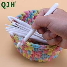 QJH 2PCs 10mm/12mm Plastic Handle Crochet Hook Knitting Needles Head Tools DIY Crafts accessories, hand sewing, 10mm Crochet hook,12mm Crochet hook, home decoration 2024 - buy cheap