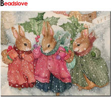 Full Square Round Drill 5D Diy Diamond Painting cartoon rabbit Embroidery Cross Stitch 5D Home Decor kids Gift (2) 2024 - buy cheap