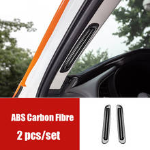 For MAZDA 3 AXELA 2019 2020 ABS Matte/Carbon Fibre Car Window column Air Condition outlet Vent cover trim accessories 2pcs 2024 - buy cheap