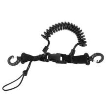 Scuba Diving Dive Snappy Coil Spring Spiral Lanyard With Clips Quick Release Buckle 2024 - buy cheap