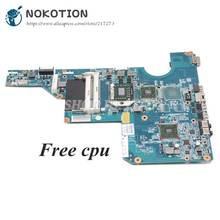 Nokotion-placa mãe para computador, placa principal, 597674-001, para hp cq62, g62, soquete s1, ddr3, com cpu grátis 2024 - compre barato