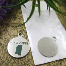 10pcs--"Mississippi map"stainless steel charms 5 styles for choosing DIY Charms for necklace bracelets 2024 - buy cheap