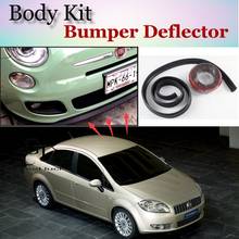 Bumper Lip Deflector Lips For Fiat Linea Front Spoiler Skirt For TopGear Fans to Car View Tuning / Body Kit / Strip 2024 - buy cheap