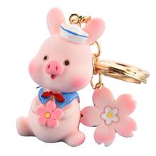 Lovely Animal Pig Keychain Key Ring Piggy Pendant Car Keyring Bag Decor Gift 2024 - buy cheap