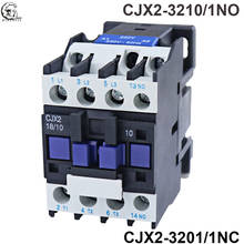 CJX2-3210 CJX2-3201 контактор переменного тока 32A 3 фазы 3 полюса без напряжения катушки 380В 220В 110В 36В 24В 50/60 Гц din-рейка установленная 3 P + 1NO/3p + 1NC 2024 - купить недорого