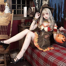 Vestido de festa de carnaval da rainha feminina fantasia bruxa caçador traje elf traje pirata trajes de halloween outfit com chapéu 2024 - compre barato