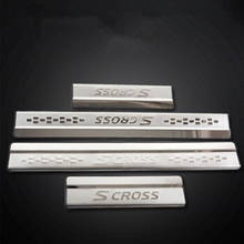 For Suzuki SX4 S-Cross S Cross 2014-2017 2018 2019 Stainless Door Sills Kick Plate Guard Pedal Protector Car Styling Accessories 2024 - buy cheap