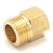 Brass Reducer Hex Head M8x1mm Female to 1/4" BSP Male Thread Reducing Bush Adapter Fitting for Pressure Gauge 2024 - buy cheap