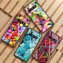 Funda de teléfono de vidrio templado para Samsung, carcasa divertida y dulce como el azúcar, para Galaxy S8, S9, S10, S20 PLUS, J8, J6, J4, 2018, NOTE 8, 9, 10 2024 - compra barato