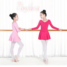 Girls Gymnastics Ballet Skirted Leotard wholesale Ballet Dance Leotard Kids Ballerina Dress Dance Costumes free shipping fashion 2024 - buy cheap