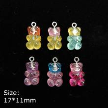 Gummy bear Charms Pendants Resin flat back cabochon for jewelry making  bracelets necklace earrings Accessories 2024 - buy cheap