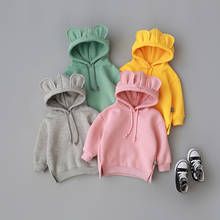 Toddler Baby Boy Girl Hooded Cartoon3D Ear Hoodie Sweatshirt Tops Clothes Roupa Infantil Children Sportswear Tracksuits 2024 - buy cheap