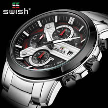 Fashion Montre Homme Top Brand Luxury Steel Watch for Men Waterproof Chronograph Quartz Wristwatch Military Sports Clock Date 2024 - buy cheap