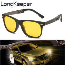 LongKeeper Night Vision Driving Glasses Men Women Rivet Polarized Driving Sunglasses Driver Anti-glare Goggles gafas de sol 2024 - buy cheap