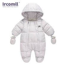 Ircomll-Pelele de algodón con capucha para niña, ropa forrada de lana suave y cálida, alta calidad, 2021 2024 - compra barato