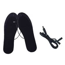 1 Pair USB Heated Insoles Foot Warming Pad Feet Warmer Sock Pad Mat Winter Outdoor Sports Heating Shoe Insoles Winter Warm 2024 - buy cheap