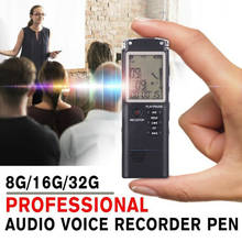 Портативный цифровой диктофон с голосовым активированным цифровым звуковым аудио рекордером Запись Диктофон MP3-плеер 2024 - купить недорого