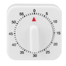 Temporizador Manual de 60 minutos, reloj despertador mecánico con recordatorio, temporizador de cocina 2024 - compra barato