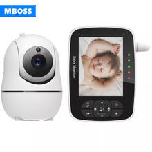 Baby Monitor with Remote Pan Tilt Zoom Camera 3.5 Inch Large Screen, Night Vision, Call, Room Temperature, Lullaby, 960ft Range 2024 - buy cheap