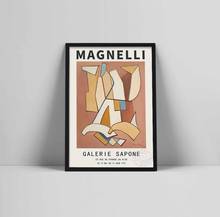 Alberto Magnelli poster, Magnelli Art exhibition poster, Italian paint artist, Magnelli print, Art Exhibition, Galge Museum Ga 2024 - buy cheap