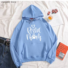 Rescue Mom dog cat paw Print Women hoodies Cotton Casual Funny sweatshirts For Lady Girl pullovers Hipster sportswear new-345 2024 - buy cheap