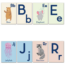Crianças alfabeto do bebê abc inglês animais aprendendo cartão de palavra bolso cartão flash aprendizagem montessori cartão de brinquedo educacional para o miúdo 2024 - compre barato