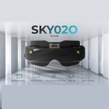 SKYZONE-gafas FPV de diversidad SKY02O, 5,8G, soporte HDMI, seguimiento de cabeza y ventilador, cámara frontal DVR 640X400 para RC, Dron de carreras al aire libre 2024 - compra barato