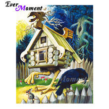 Ever moment pintura de diamante pássaro casa arte árvore imagem artesanal strass bordado de diamante decoração de ponto cruz asf1889 2024 - compre barato