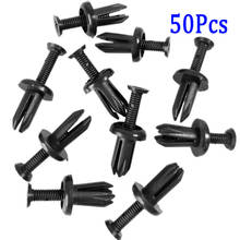 50Pcs Fastener clips 5mm Cover Retainers Fender rivets Clamp Decor Accessory Trim Panel Nylon Auto 2024 - buy cheap