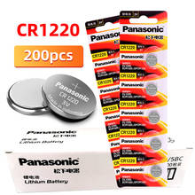 200 шт. совершенно новые Panasonic CR1220 кнопочные батареи для монет BR1220 ECR1220 LM1220 3 В литиевая батарея для игрушек светодиодные часы 2024 - купить недорого
