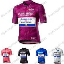Quick Step-Camiseta de ciclismo del equipo campeón italiano para hombre, camisetas de bicicleta de carretera, Maillot para bicicleta de montaña, 2021 2024 - compra barato