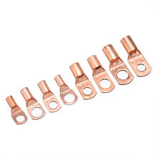 60 pçs SC6-25 cabo de cobre talão kit parafuso buraco estanhado cabo talões terminais de bateria fio de cobre conector kit 2024 - compre barato