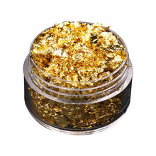 Lâmina de ouro de imitação fragrância das unhas, adesivo de cobre antigo para decoração de unhas diy 2024 - compre barato