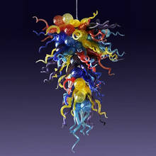 100% Hand Blown Chihuly Style Lamp Hanging Colorful Glass Art Chandelier Lamp Manufacturers 2024 - buy cheap