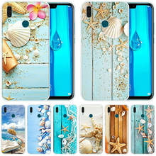 luxury Soft Case Blue Wood Seashells Sea Star for Huawei Mate 30 20 Lite 10 Pro Y5 Y6 Y7 Pro 2019 Y9 Prime 2019 2018 Y6 Pro 2017 2024 - buy cheap