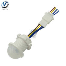 Mini interruptor de sensor pir 220 v led pir sensor de movimento infravermelho interruptor de detecção automático sensor de luz inteligente