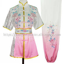 Uniforme de artes marciais chinês wushu, roupa kungfu, roupa de bordado para homens, mulheres e meninos, crianças e adultos 2024 - compre barato