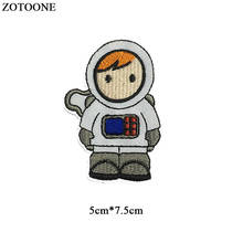 ZOTOONE Astronaut Patch for Clothing Cute Badge Patches Iron on Heat Transfer Diy Applique Embroidered Applications Fabric G 2024 - buy cheap