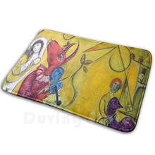 La Danse Mat Rug Carpet Anti-Slip Floor Mats Bedroom Masterpiece Chagall Marc Chagall Russian Painter Artistic Multicolour 2024 - buy cheap