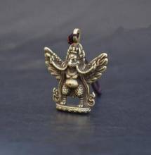 Pingente pequeno estátua de cobre puro bronze chinês pássaro diano da sorte 2024 - compre barato