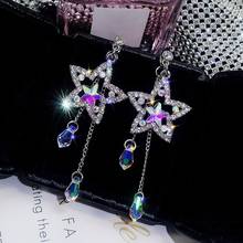 Fashion Women Long Chain Stars Tassel Earrings for Women Personality Wild Temperament Dangle Earrings Jewelry Gifts 2024 - buy cheap