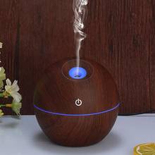 USB Car Home Air Purifier Air Humidifier Essential oil Aromatherapy Cool Mist Maker Wooden LED Ultrasonic Aroma Diffuser 2020 2024 - buy cheap