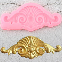 Baroque Scroll Relief Border Silicone Mold 3D Frame Cupcake Topper Fondant Cake Decorating Tools Candy Chocolate Gumpaste Moulds 2024 - buy cheap
