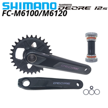 SHIMANO DEORE FC-M6100 FC-M6120 12 SPEED 170mm 175mm 32T 12S FRONT CHAINRING CRANKSET m6100 12v CRANKARM WITH BB52  CHAINWHEEL 2024 - buy cheap