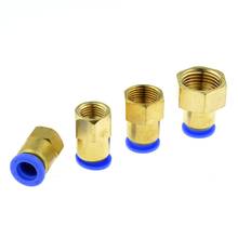 Conector de tubo de ar pneumático, encaixe de tubulação de ar 10mm 12mm 8mm 6mm, tubo de mangueira 1/4 "5/8" bsp 7/8 ", conector fêmea de bronze, encaixe para articulação rápida 2024 - compre barato