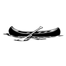 17*4.2cm Canoe Boat - Whitewater Fishing Car Auto Window Vinyl Decal Sticker Car Accessories Motorcycle Helmet Car Styling 2024 - buy cheap