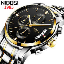 NIBOSI Fashion Mens Watches Top Brand Luxury Casual Sport Quartz Watch Men Waterproof Military Wristwatch Relogio Masculino 2024 - buy cheap
